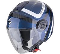 Scorpion EXO-City II Riva Jet Helmet, black-blue, size L for Men