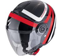 Scorpion EXO-City II Riva Jet Helmet, black-red, size L for Men