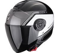Scorpion Exo-City II Vita Open-Face Helmet, black/white/grey, size S (55/56)
