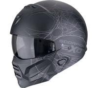 SCORPION SCORPION - Helmet Exo-Combat II Spiderweb Matt Black / Silver S