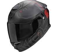 Scorpion EXO-GT SP Air Techlane Helmet, black matt/grey/red, size S (55/56)