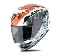 Scorpion EXO-JNR Youth Full Face Helmet White/Blue/OrangeM White,Blue,Orange