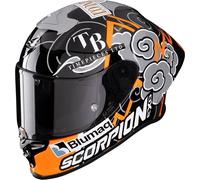 Scorpion EXO-R1 Evo Air FIM Racing#1 Aron 2024, full face helmet XS Black/Grey/Orange