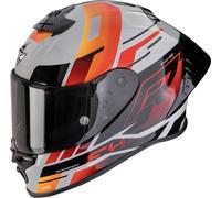 Scorpion EXO-R1 Evo II Air Adrenaline, full face helmet L Grey/Red/Orange