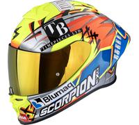 Scorpion EXO-R1 Evo II Air Aron Misano, full face helmet XS Silver-Neon-Yellow/Blue/Orange