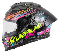 Scorpion EXO-R1 Evo II Air Savage Full-Face Helmet Black/Blue/Pink L