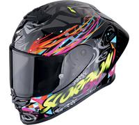 Scorpion EXO-R1 Evo II Air Savage, full face helmet M Black/Blue/Pink/Yellow