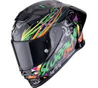 Scorpion EXO R1 Evo II Air Savage Helmet, black/green/orange, size L (59/60)