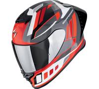 Scorpion EXO-R1 Evo II Air Vital Full-Face Helmet, white/red/grey, size M (57/58)