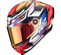 Scorpion EXO-Race Air Kobra Helmet, white-red-blue, size XS for Men