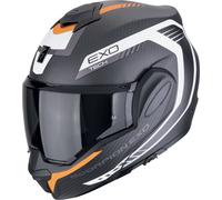 Scorpion EXO Tech Evo Carbon Cosy Helmet, black-orange, size M for Men