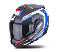 Scorpion EXO-Tech EVO Carbon Cosy Modular Helmet Black/Blue/RedS Black,Blue,Red