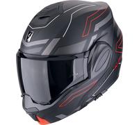Scorpion EXO Tech Evo Conquer Helmet, black-red, size XS for Men