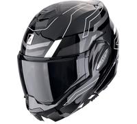 Scorpion EXO Tech Evo Conquer Helmet, black-white, size L for Men