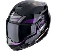 Scorpion EXO-Tech Evo Conquer, modular helmet L Black/Grey/Purple/Green