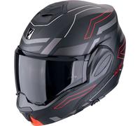 Scorpion EXO-Tech Evo Conquer, modular helmet M Matt Black/Grey/Red