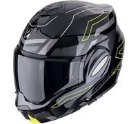 Scorpion EXO-Tech Evo Conquer, modular helmet XL Black/Grey/Neon-Yellow