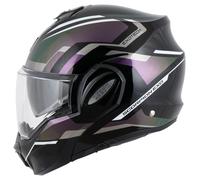Scorpion EXO Tech Evo Furio Helmet, black-purple-silver, size 2XL for Men