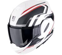 Scorpion EXO Tech Evo Furio Helmet, black-white-red, size M for Men