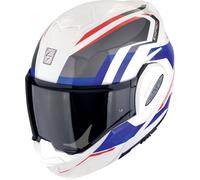 Scorpion EXO Tech Evo Furio Helmet, white-red-blue, size M for Men