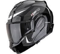 Scorpion Exo-Tech Evo Pro Acuti Flip-Up Helmet, black-grey-white, size M for Men