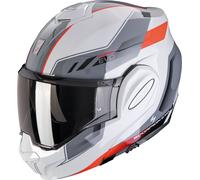 Scorpion EXO-Tech Evo Socius, modular helmet S Light Grey/Grey/Red