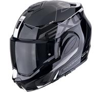 Scorpion EXO Tech Evo Traveller Helmet, black/white, size L (58/59)