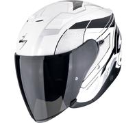 Scorpion EXO Z1 Vue Jet Helmet, black-white-silver, size XL for Men