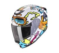 Scorpion Exo-JNR Air Fun Kids Helmet, white-blue-yellow, size S