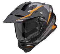 Scorpion ADF-9000 Air Feat, adventure helmet S Matt Black/Silver/Orange
