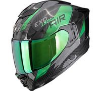 Scorpion Exo-1500 Carbon Air Platted Full-Face Helmet, black/green, size XXL (63/64)