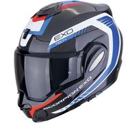 Scorpion EXO Tech Evo Carbon Cosy Helmet, black-red-blue, size XL for Men