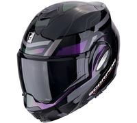Scorpion EXO-Tech Evo Conquer, modular helmet M Black/Grey/Purple/Green