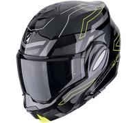 Scorpion EXO Tech Evo Conquer Helmet, black-yellow, size 2XL for Men