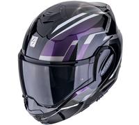 Scorpion EXO Tech Evo Furio Helmet, black-purple-silver, size S for Men