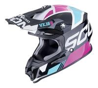 SCORPION SCORPION - Helmet VX-16 Evo Air Analog Metal Black / Blue / Pink L