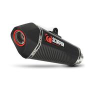Scorpion Serket Taper Carbon Oval Exhaust - Kawasaki NINJA 300 2012 - 2017