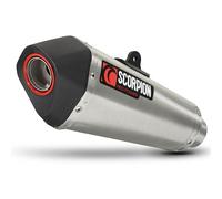 Scorpion Serket Taper Stainless Oval Exhaust - Kawasaki NINJA 250R 2008 - 2012