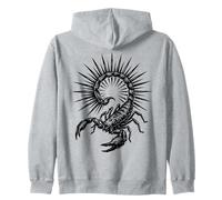 Scorpion Spiked Tail Punk Metal Arachnid Zip Hoodie