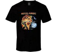 Scorpion Vs. Sub Zero - Mortal Kombat Video Game Mens T Shirt 100% Cotton Size XXL Black