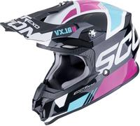 Scorpion VX-16 Evo Air Analog Motocross Helmet, black/hotpink, size XS (53/54)