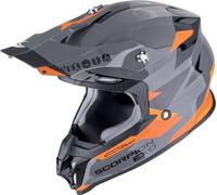 Scorpion VX-16 Evo Air Rod Motocross Helmet, grey-orange, size XS for Men