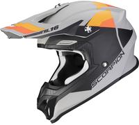 Scorpion VX-16 Evo Air Spectrum Motocross Helmet, grey-orange, size L for Men