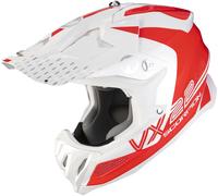 Scorpion VX-22 Air Ares Motocross Helmet, white/red, size S (55/56)