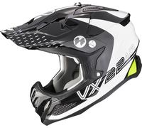 SCORPION VX-22 AIR ARES MX helmet white-black-neon yellow XL