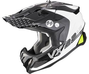 SCORPION VX-22 AIR ARES MX helmet white-black-neon yellow XL