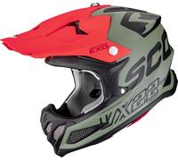 Scorpion VX-22 Air Updown Motocross Helmet, black-red-green, size M for Men
