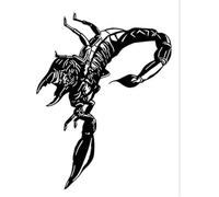 Scorpion Waterproof Temporary Tattoo Stickers, Long-lasting Waterproof For One To Two Weeks, Suitable For Arm, Chest, Waist.(1pcs)