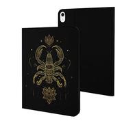 Scorpion with Lotuses Mandala Stylish Tablet Case Leather Protective Cover Compatible with IPad/iPad 10代 (10.9in)