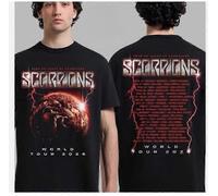 Scorpions Coming Home Tour 2026 T-Shirt 60 Years Two Sided Rock Tee CYQO-925 L